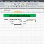 Productivity and Efficiency Calculations for Business