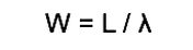 simplified equation for little's law