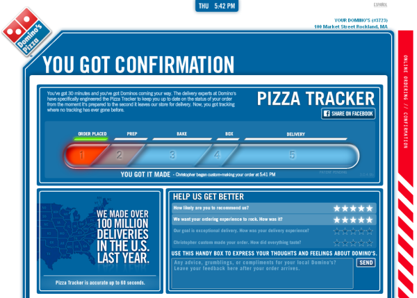Domino S Pizza Tracker Process A Behind The Scenes Look