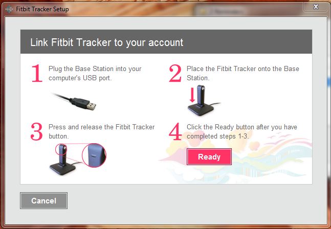 set up fitbit tracker